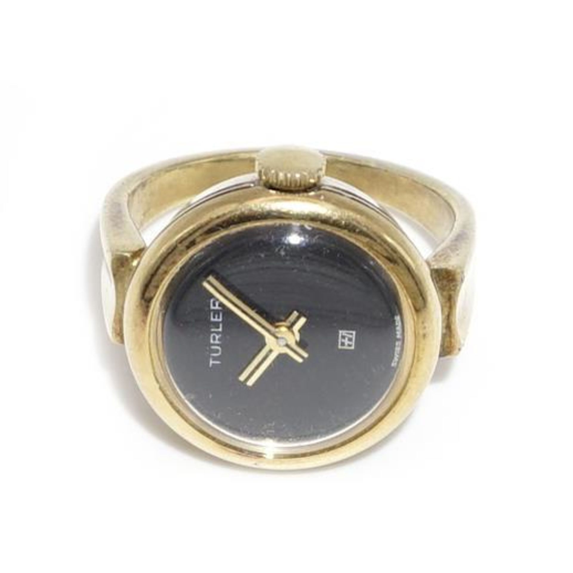 Ringuhr. Türler, Schweiz | Silber, vergoldet.