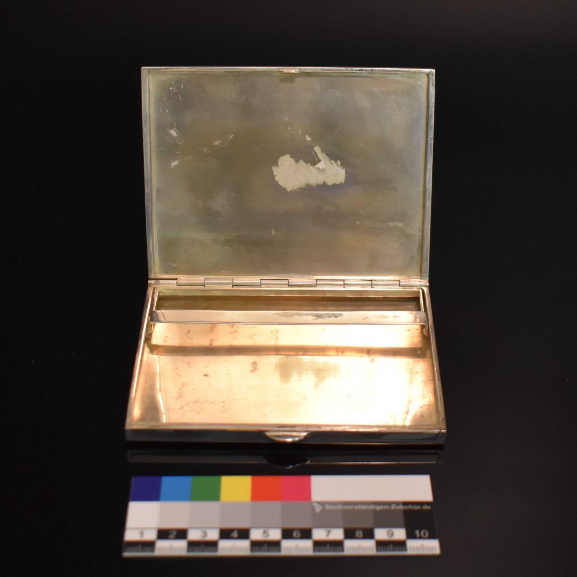 Zigarettenetui. Schwäbisch Gmünd, 20. Jh., Franz Scheurle | Silber, innen vergoldet. - Bild 4 aus 4