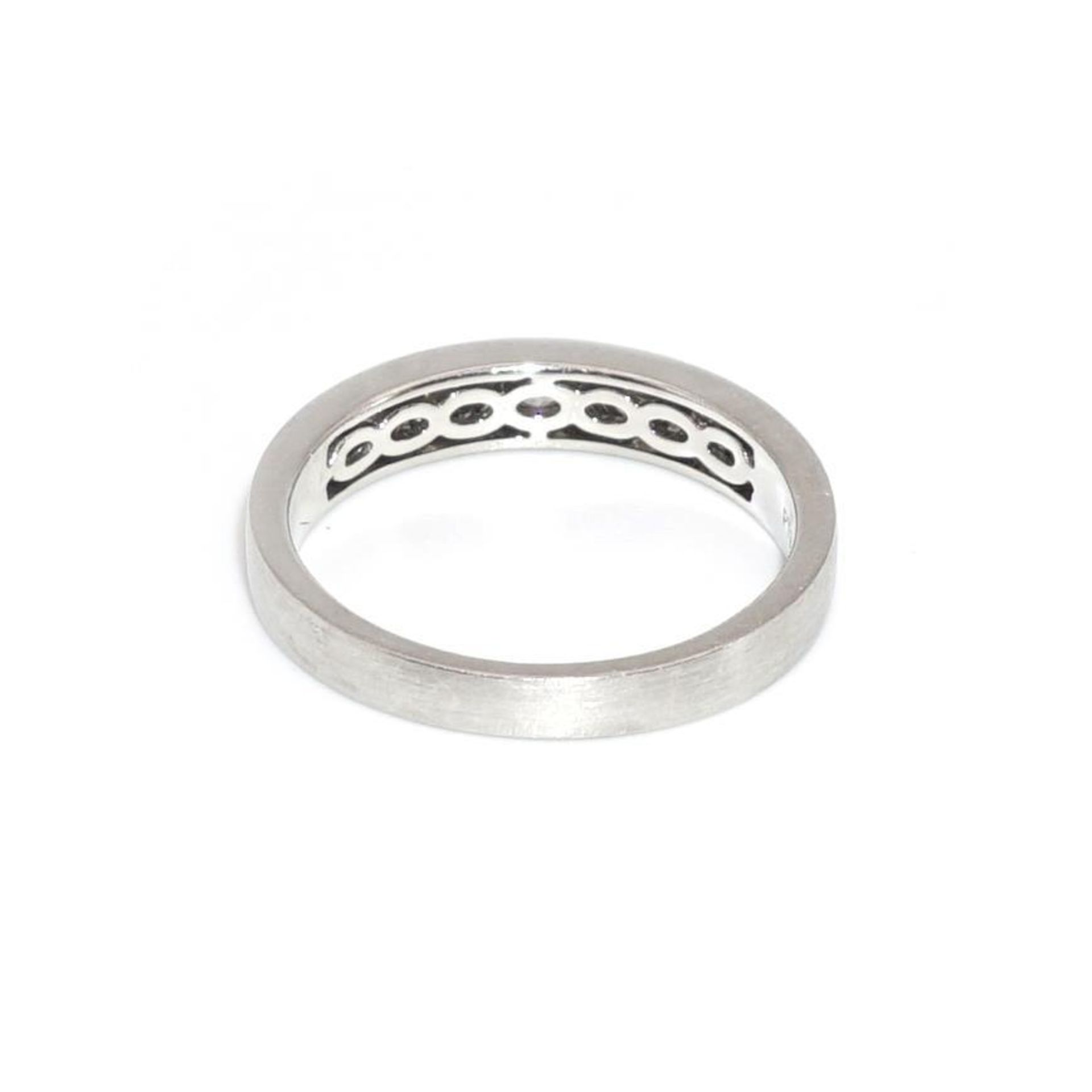 Ring. Platin, satiniert. - Bild 2 aus 2