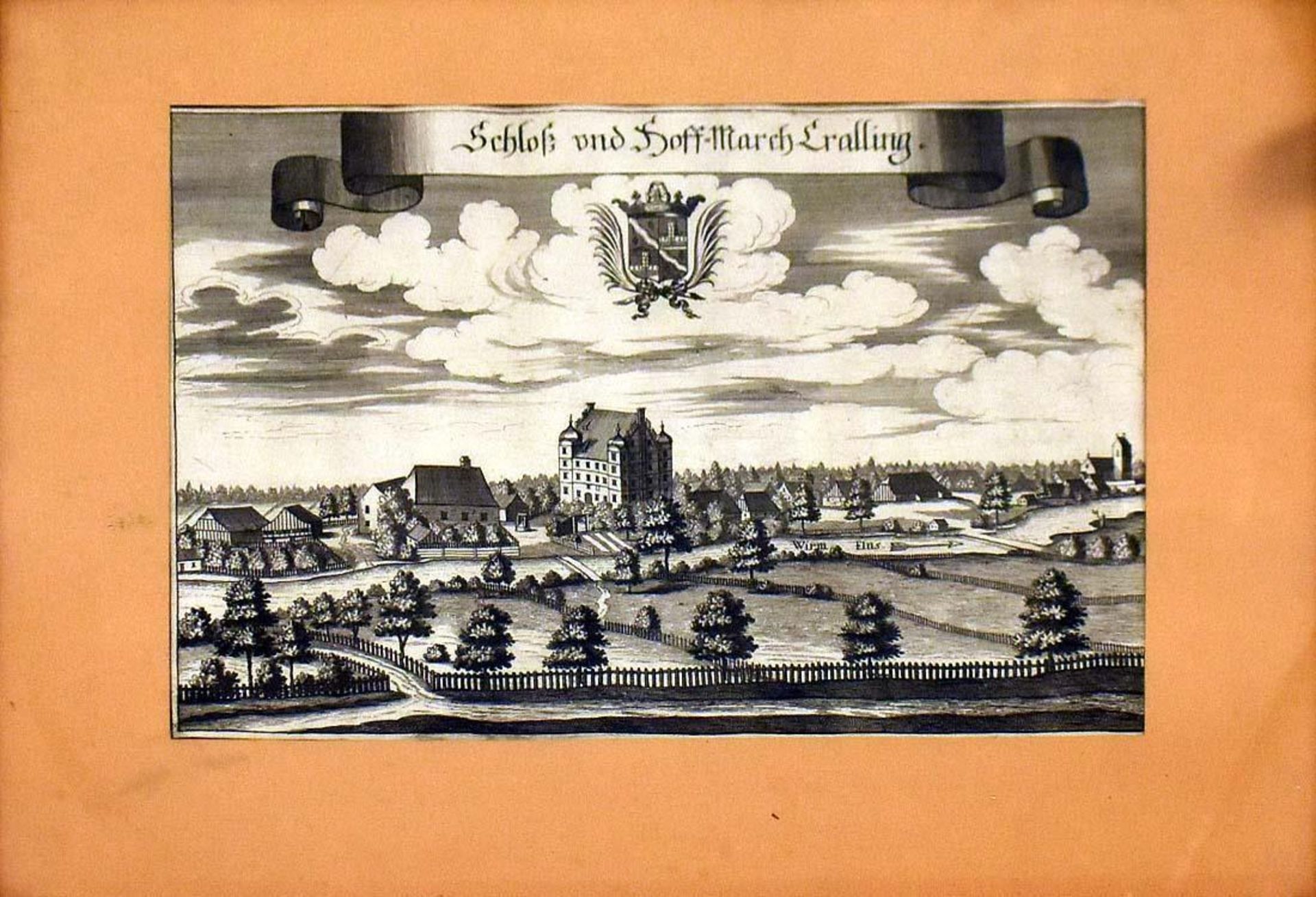 WENING, MICHAEL. Schloß- und Klosteransichten. 17 Kupferstiche, tlw. koloriert. - Bild 26 aus 32