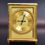 Wecker, Gubelin. Schweiz, 19./20 Jh. | Messing. Glas.