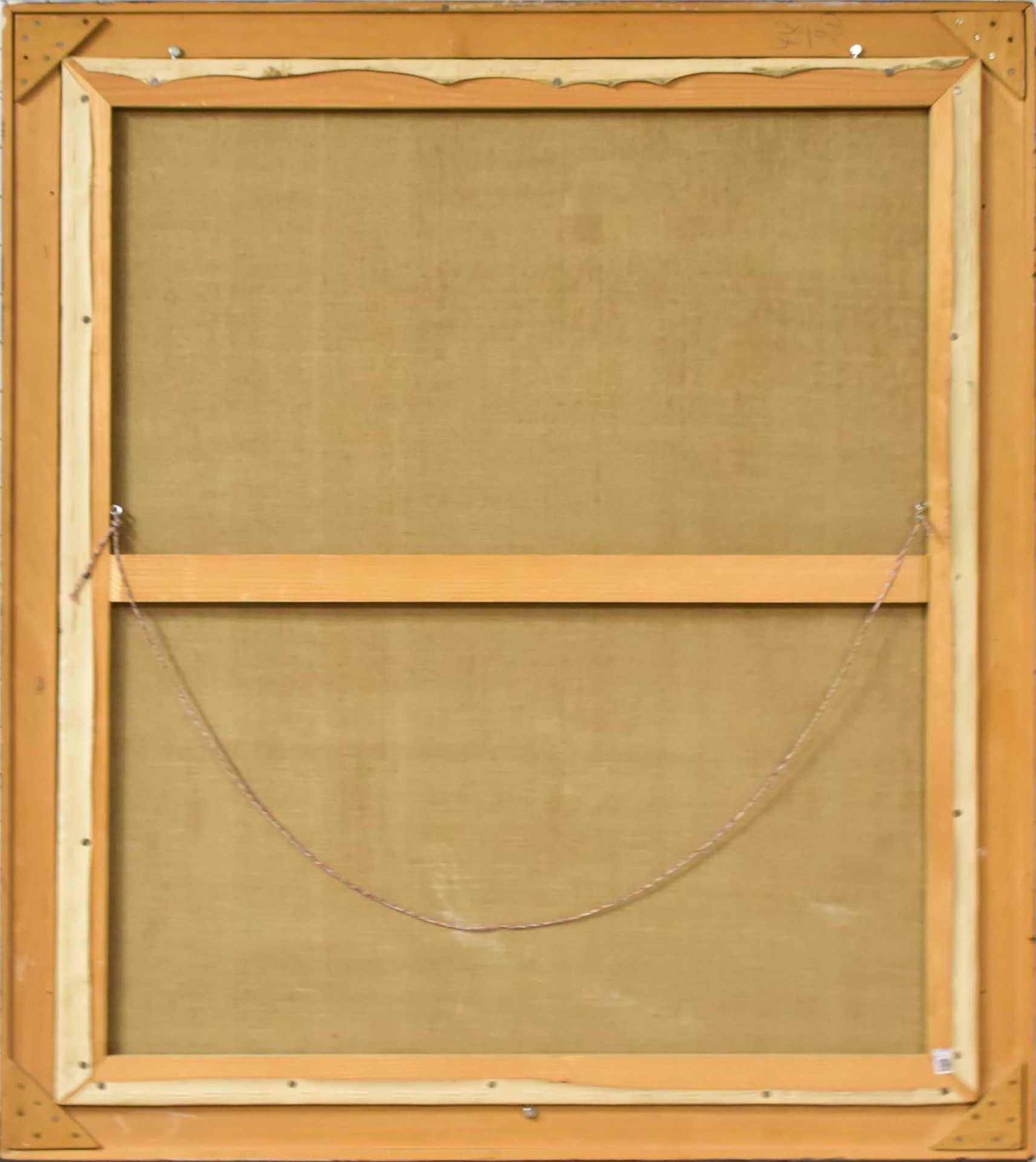 GOELZ, MANFRED. Das Spiel ist aus. Öl/Leinwand. - Bild 3 aus 3