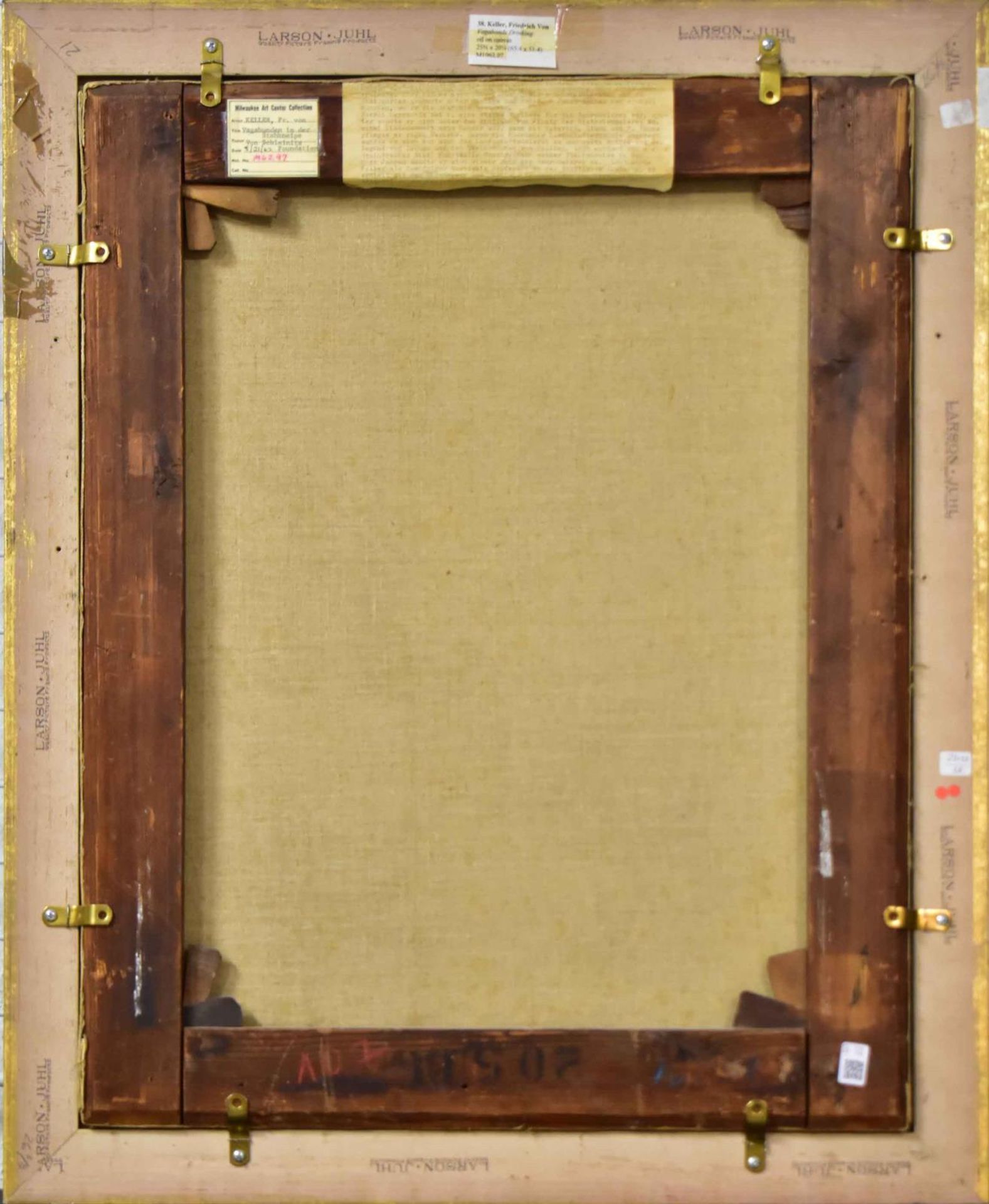 KELLER, FRIEDRICH VON. Vagabunden in der Stehkneipe. Öl/Leinwand. - Bild 3 aus 3