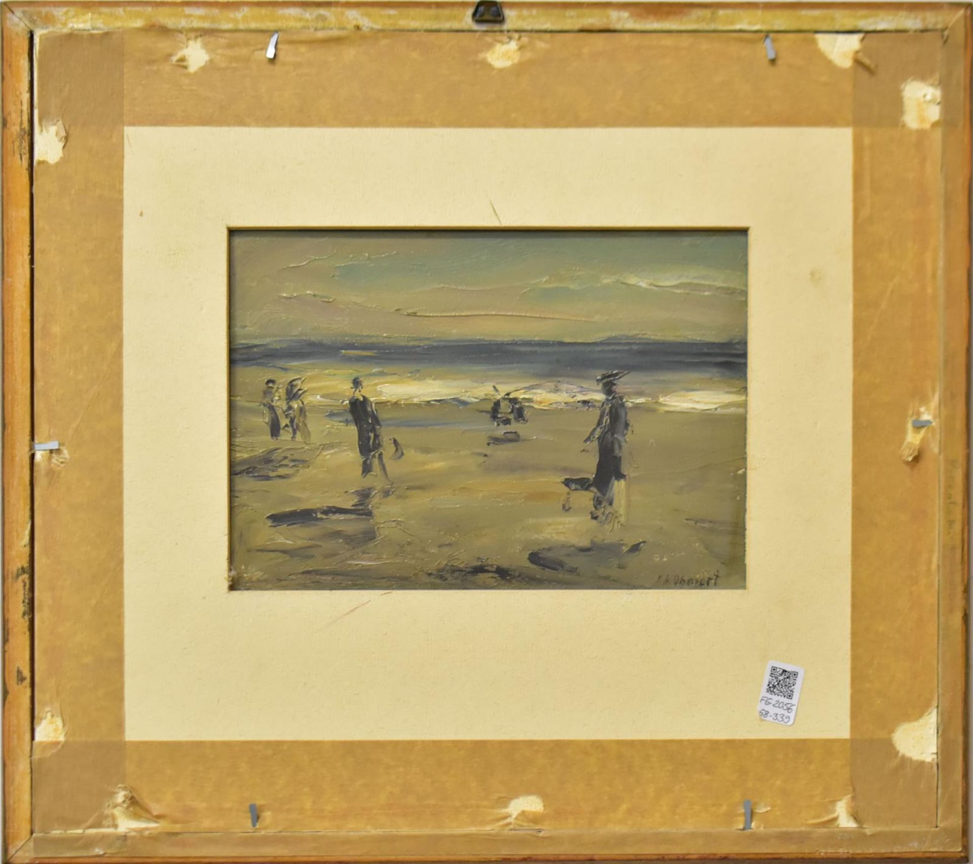 OHMERT, PAUL HANS. Am Strand. Tempera. - Bild 2 aus 2