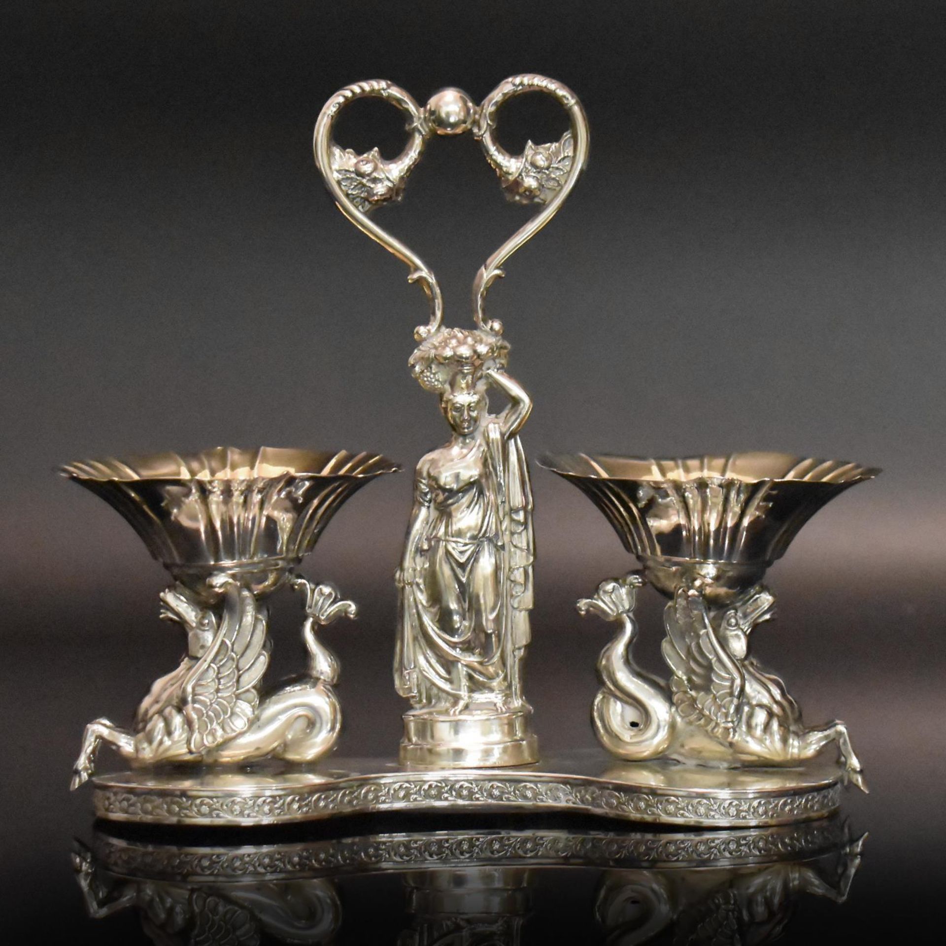 Saliere. Wohl Deutschland, Mitte 19. Jh. | Silber, innen vergoldet.