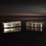 Zwei Tabatieren. Linz, um 1840 und Wien, 1856, Heinrich Voigt | Silber, innen vergoldet.