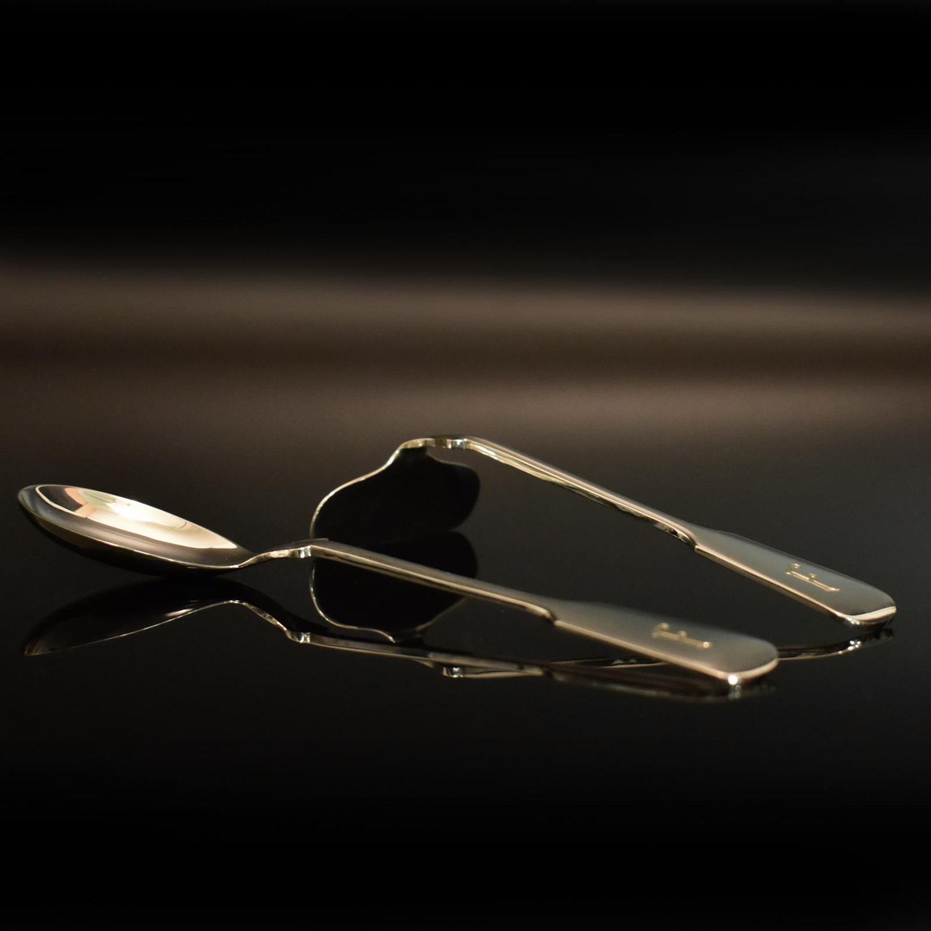 Babylöffel und -schieber. Flensburg, 20. Jh., Robbe & Berking | Silber.