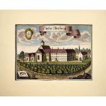 WENING, MICHAEL. Schloß- und Klosteransichten. 17 Kupferstiche, tlw. koloriert.