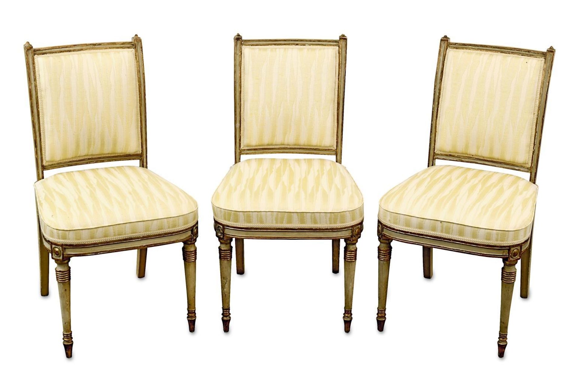Sechs Stühle. Empire-Stil | Holz, gefasst.