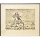 HODINA, KARL. Der liebe Augustin!. Radierung.