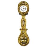 Comtoise. (wohl) La Gallicy, Frankreich, (wohl) 19. Jh. | Blech, Gold- und Farbfassung. Verschied...