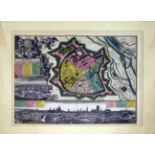 SEUTTER, MATTHÄUS. München. Kupferstich, koloriert.