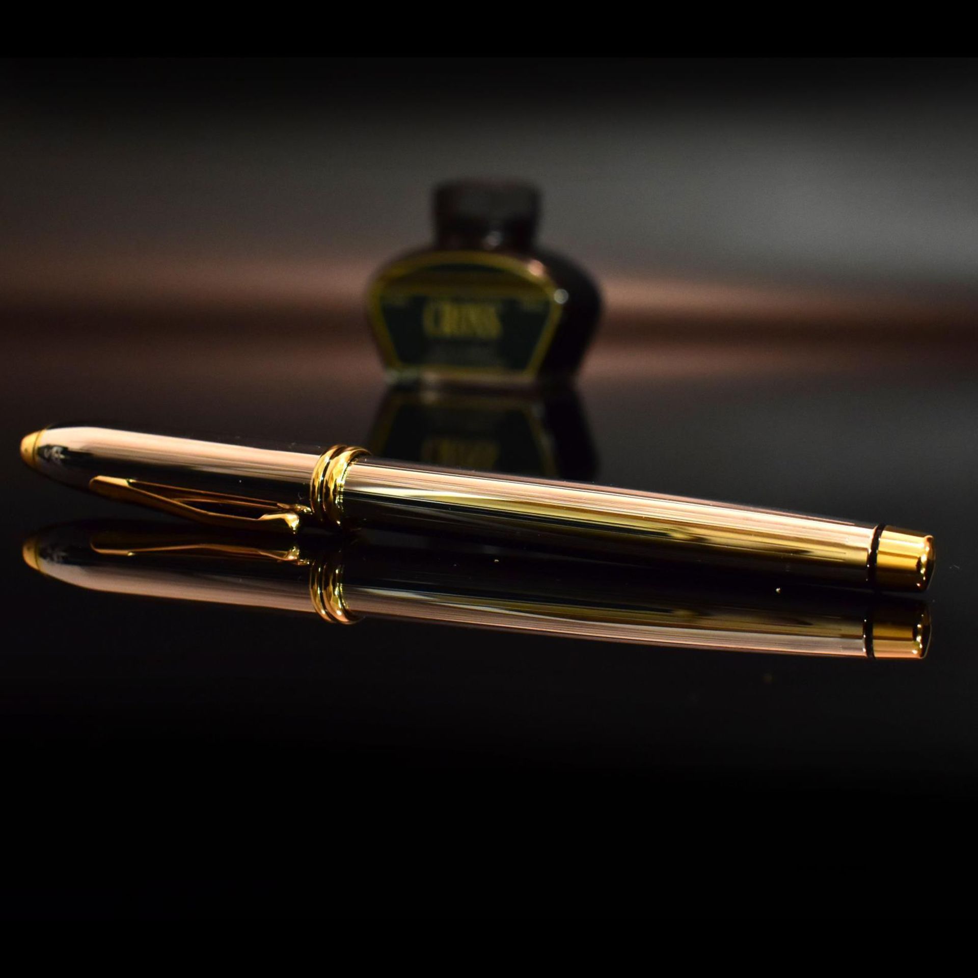 Füllfederhalter. Cross, USA | Metall, partiell vergoldet. - Bild 3 aus 3