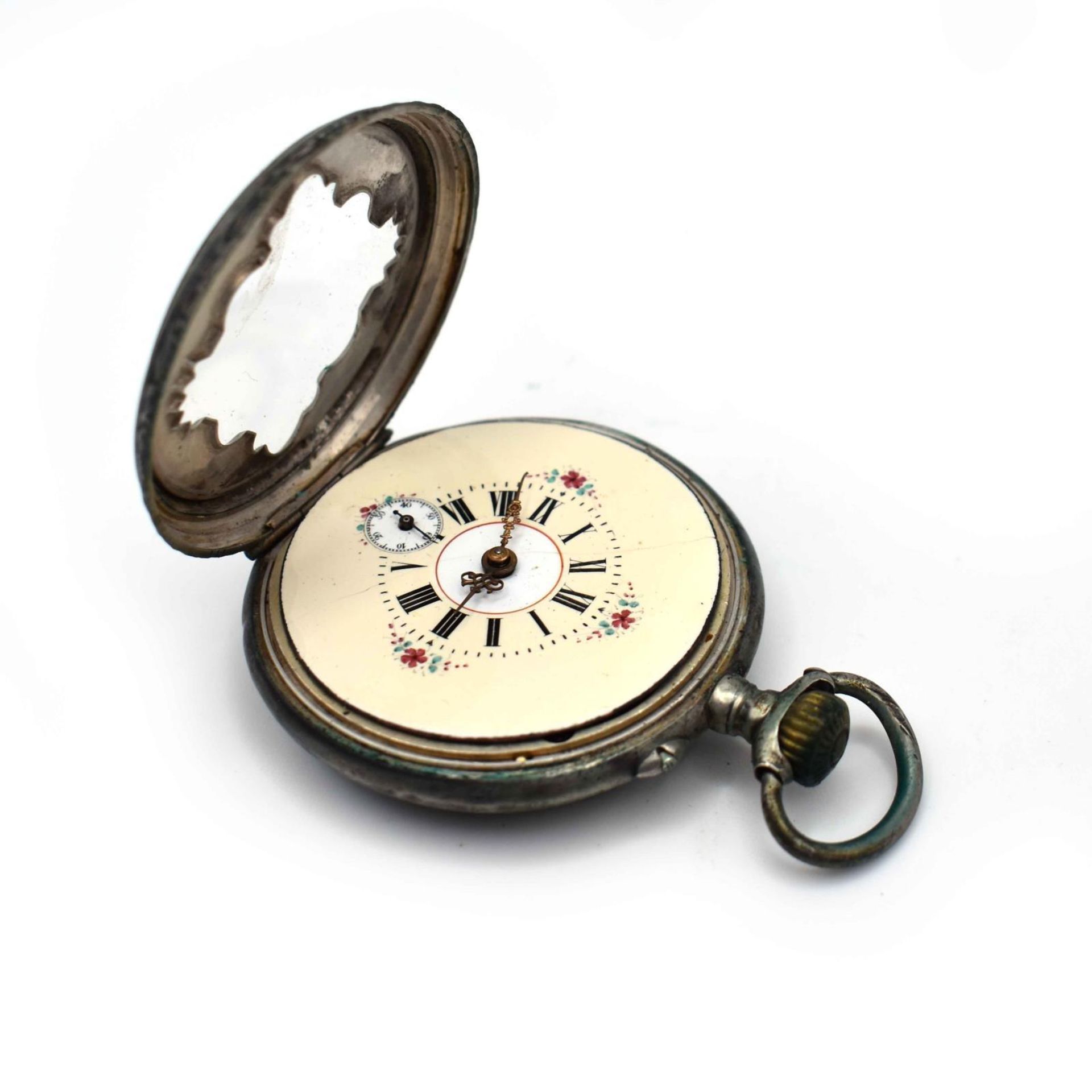 Konvolut Taschenuhren, 17tlg. Gehäuse Metall bzw. Silber. - Bild 29 aus 37