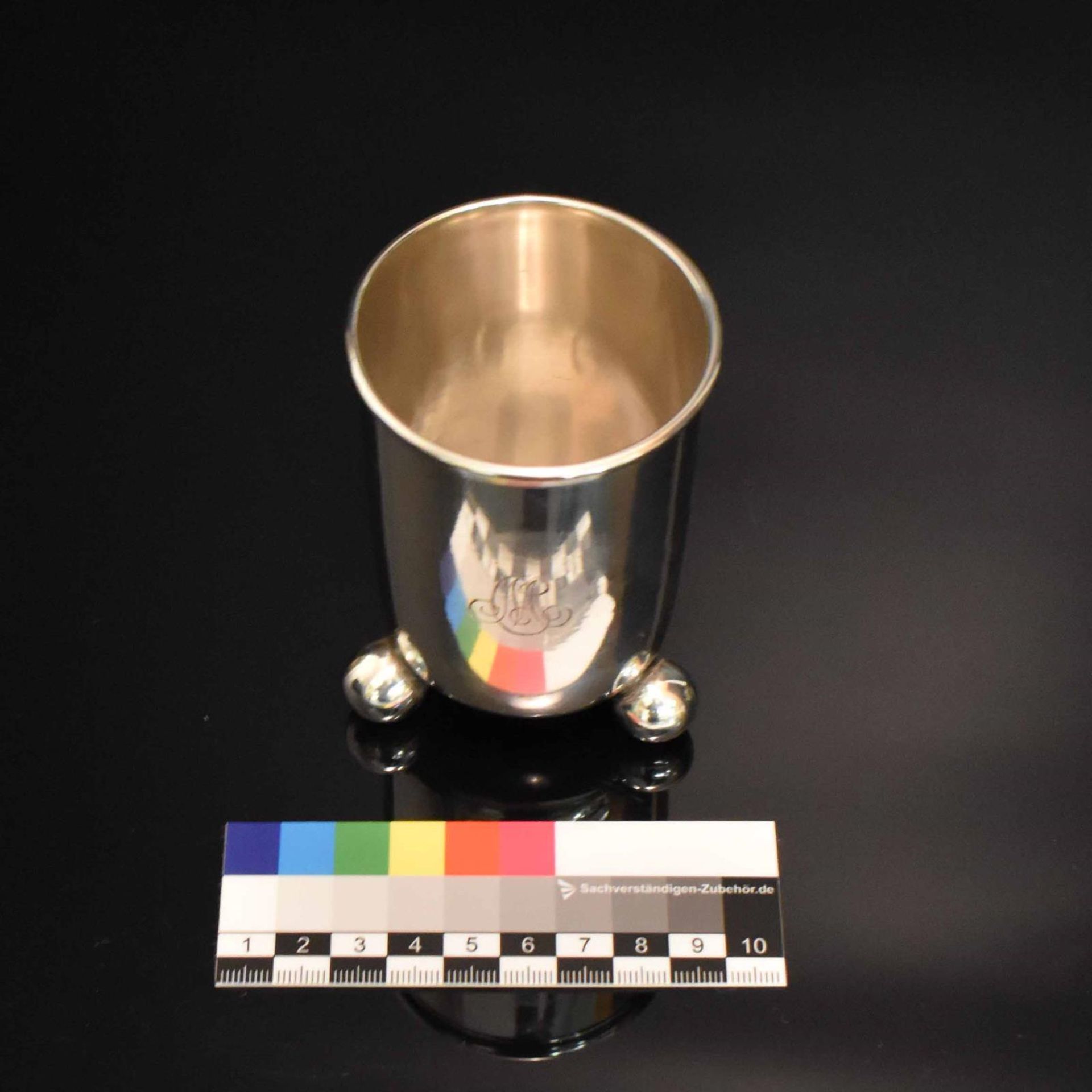 Kugelfußbecher. Kopenhagen, 1898, A. Dragsted | Silber. - Bild 2 aus 3