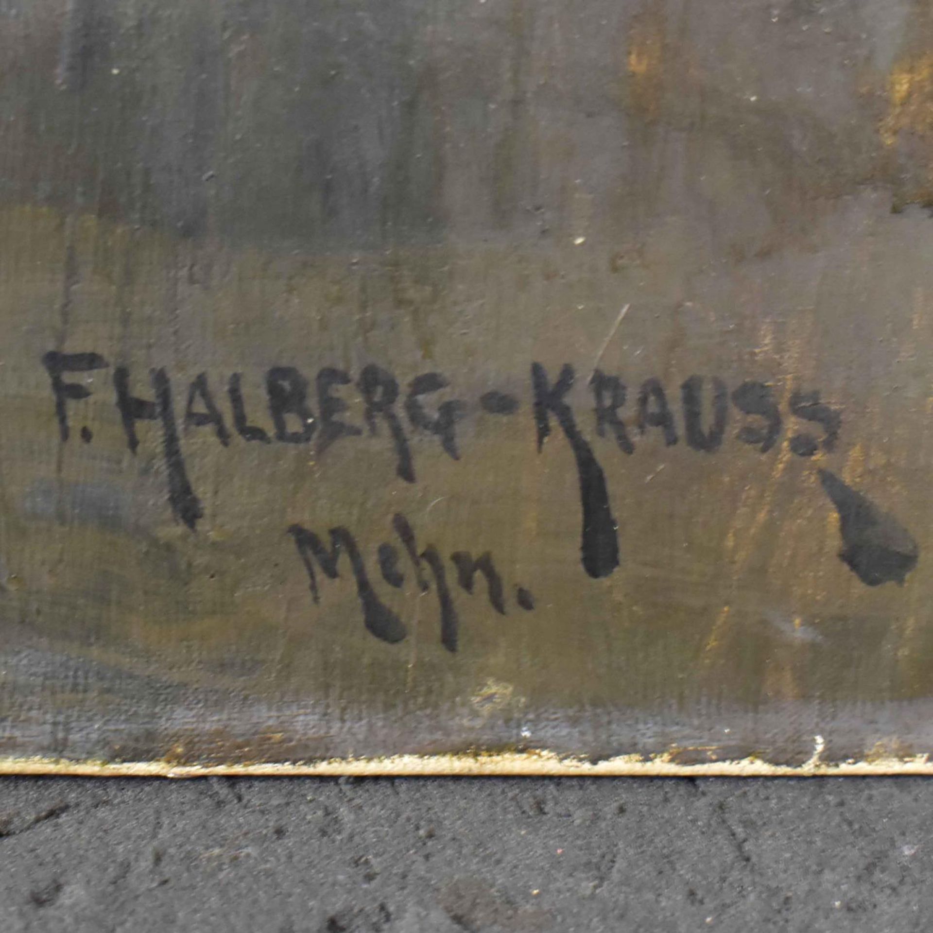 HALBERG-KRAUSS, FRITZ. Moorlandschaft. Öl/Leinwand. - Bild 2 aus 3