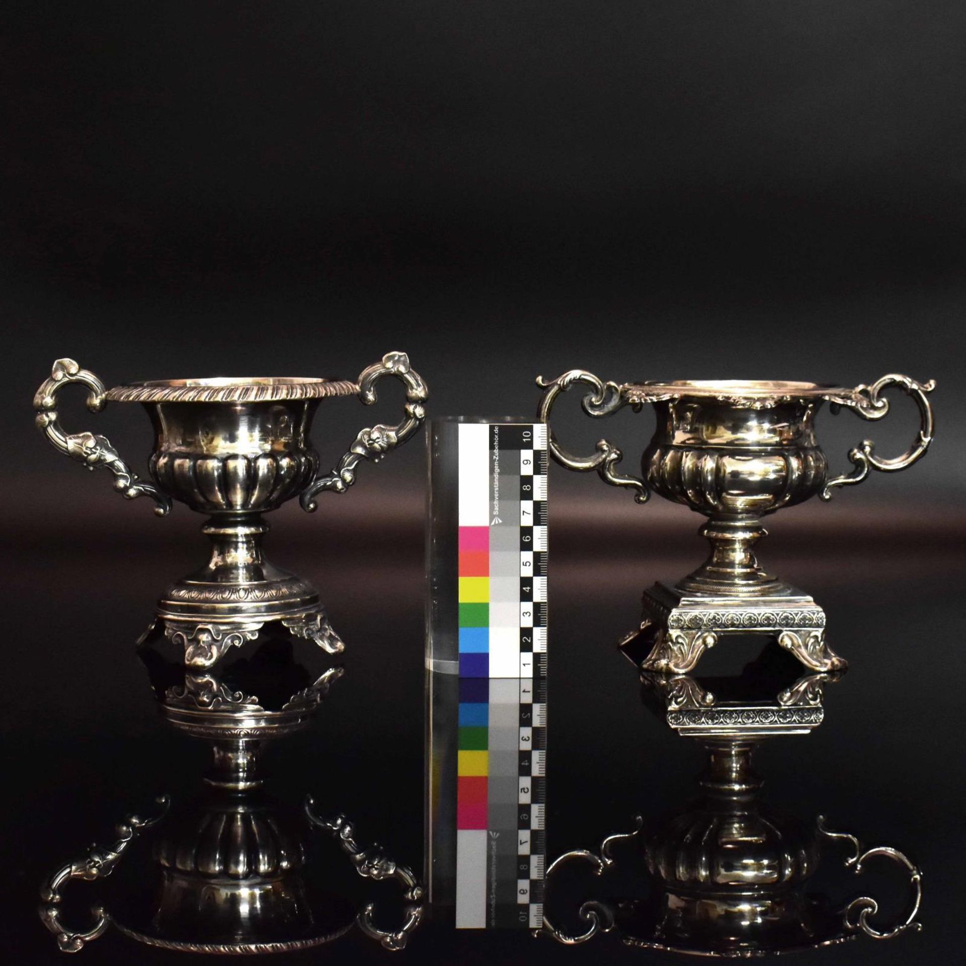 Zwei kleine Tafelaufsätze. Silber. - Bild 2 aus 4