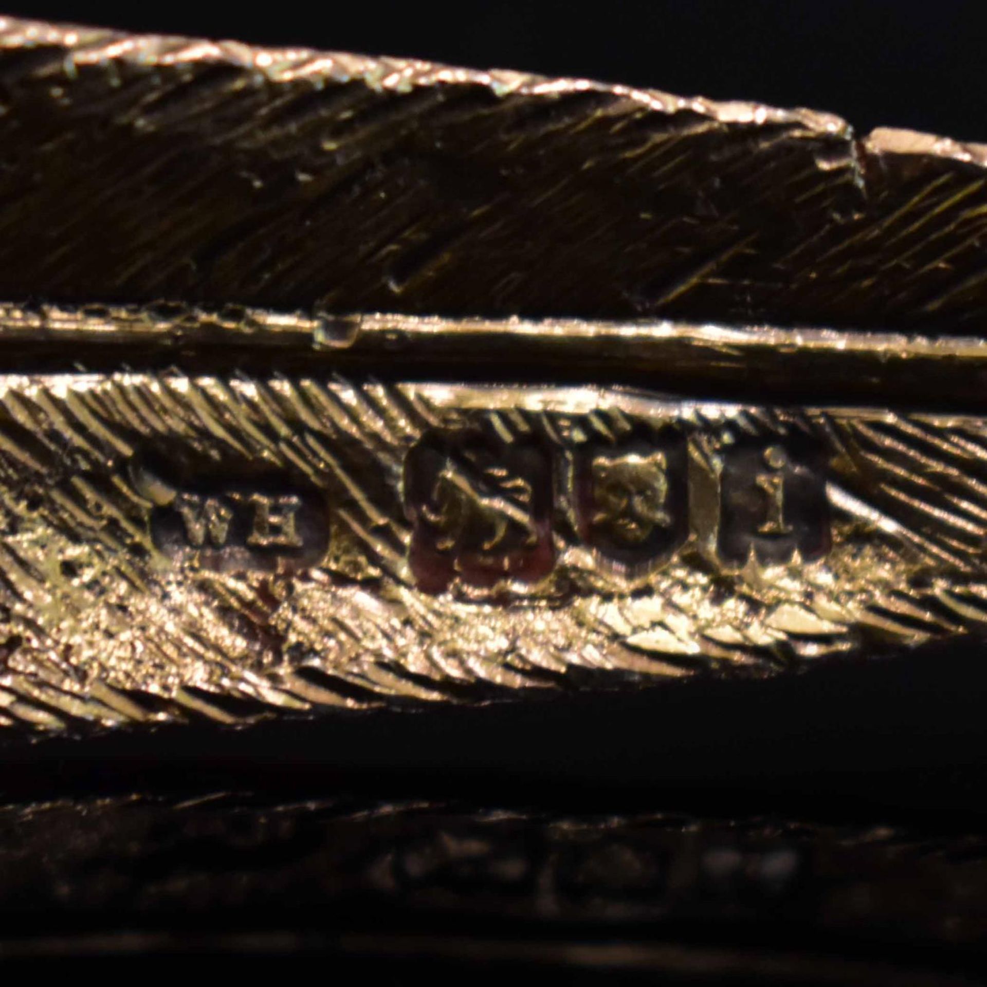 Salzstreuer in Form eines Fasans. London, 1921, William Hornby | Silber, tlw. vergoldet. - Bild 5 aus 5