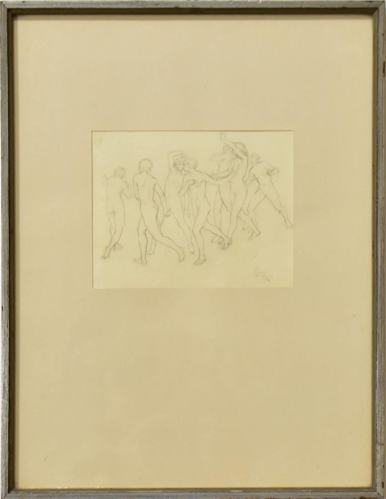 LARSEN, OSCAR. Elf Figuren- und Landschaftsstudien. Elf Bleistiftzeichnungen.