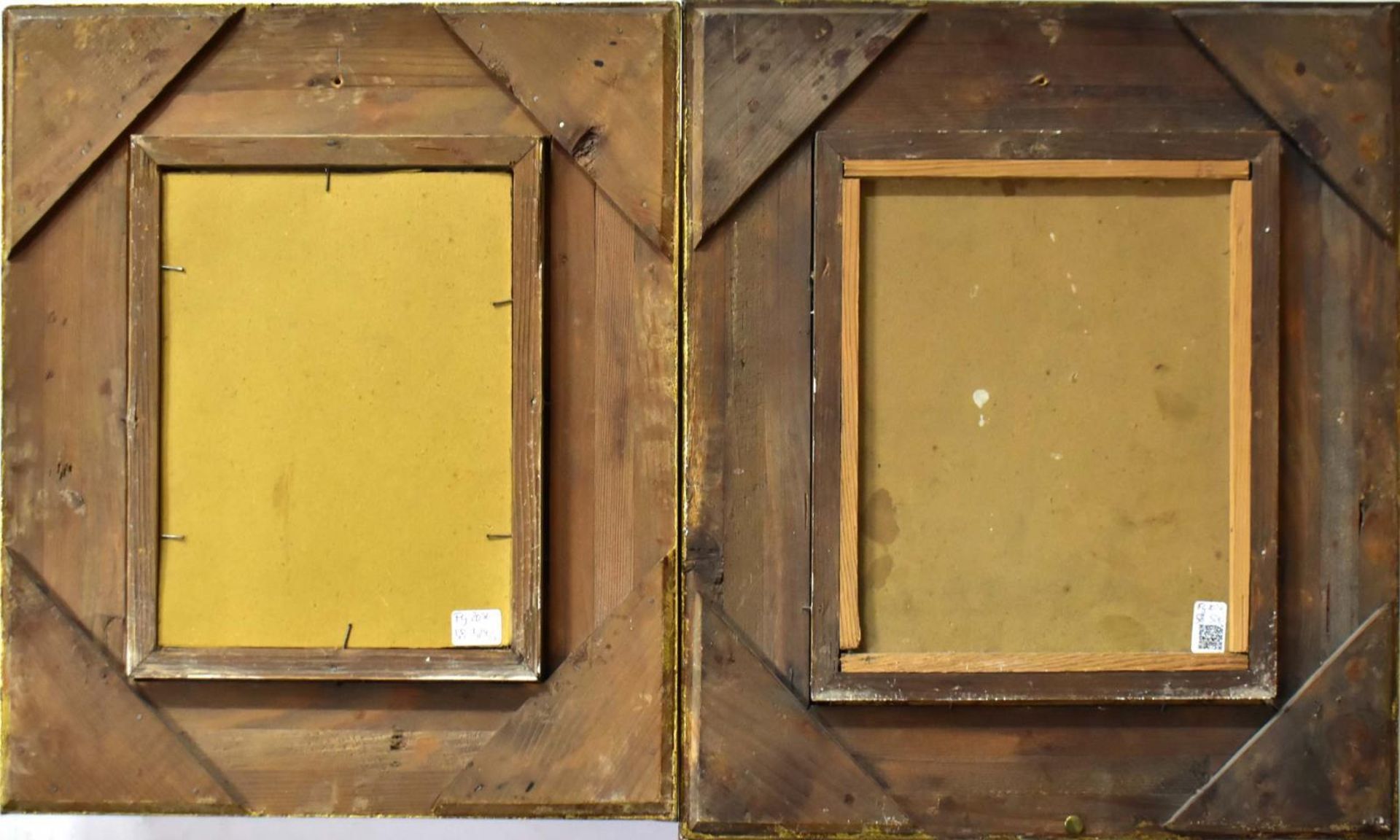 WAGNER-HÖHENBERG, JOSEF. Ein Paar Raucher. Zwei Gemälde: Öl/Platte. - Bild 2 aus 2