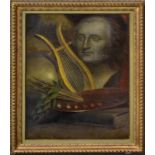 GEEFS-CORR, FANNY. Die schönen Künste. Öl/Leinwand/Hartfaserplatte.