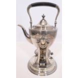 TIFFANY & Co. Teekanne auf Rechaud. "Tipping Kettle". 925 Silber. Art déco.
