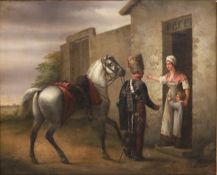 Charlemagne Oscar GUET (1801 - 1871). "Le billet de logement".