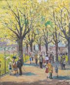 Richard BLOOS (1878 - 1956). "Im Zoo".