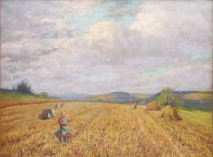 Wilhelm S. SCHACHT (1872 - 1952). "Auf dem Roggenfeld".