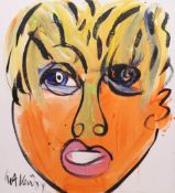 Peter Robert KEIL (1942). Frauenportrait.