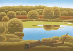 Antonín VOJTEK (1934). Landschaft am See. 2009.