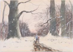 Floris ARNTZENIUS (1864 - 1925). Winterlandschaft.