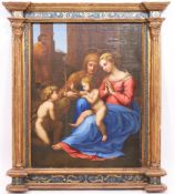 RAPHAEL (1483 - 1520) Kopie nach. "Madonna der göttlichen Liebe". Um 1900.