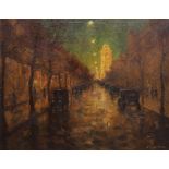 Otto PIPPEL (1878 - 1960). Berlin bei Nacht.