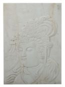 Guanyin-Ganzfigurenrelief China, 20.