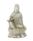 Sitzende Guanyin China, 19. Jh.,