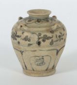 Vierhenkelvase China, Ming-Dynastie,