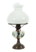 Petroleum-Tischleuchte um 1900,