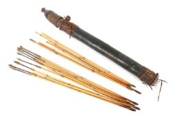 Köcher mit Pfeilen Kamerun, Köcher aus