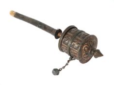 Gebetsmühle Tibet, wohl um 1900,