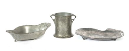 Konvolut Jugendstil-Zinn Deutschland,