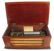 Großes Walzenspielgerät mit 2 Walzen