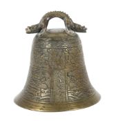Bronzeglocke China, 18./19. Jh.,