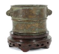 Bronzetopf China, wohl 18./19. Jh.,