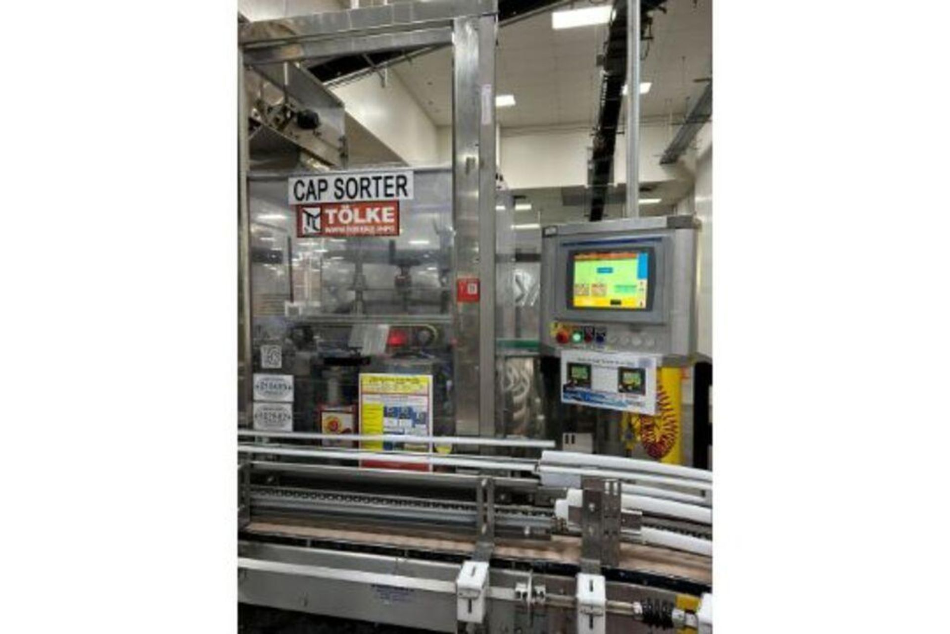 Used Tolke Cap Sorter: Ensures the cap is correctly oriented before ...
