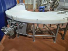 90" L x 42" W Kofab 90-degree Curve Belt Conveyor