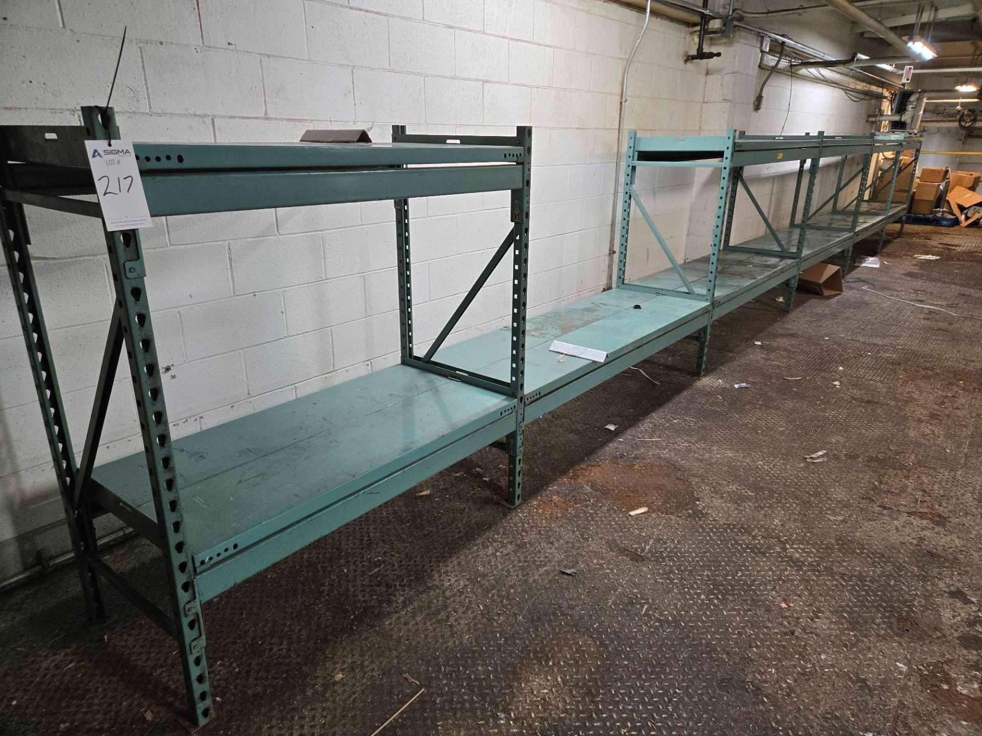 Used Industrial Racking with: Overall dimensions: Length: 427 ...