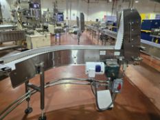 92" L X 8" W BMI Plastic Modular Belt Turn Bridge Conveyor