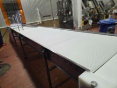 350" L X 40" W BMI Plastic Modular Belt Conveyor