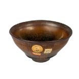 Chinese, Song dynasty, a hares fur glaze bowl